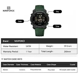 Годинник чоловічий наручний Naviforce Europe (Orange) - мініатюра 9