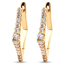 Сережки з жовтого золота (з40089)