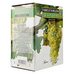 Вино Alianta vin Шардоне, біле, сухе, 9-11%, 3 л (575269) - мініатюра 2