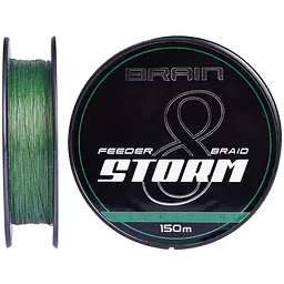 Шнур Brain Storm 8X 150 m 0.14 mm 20lb/9.0 kg Зелений (1013-1858.51.72)