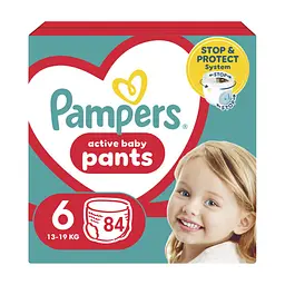 Підгузки Pampers трусики Pants Giant Розмір 6 (14-19 кг) 84 шт (8006540069530)