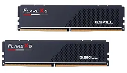 Пам'ять 16Gb x 2 (32Gb Kit) DDR5, 6000 MHz, G.Skill Flare X5, Black, 36-36-36-96, 1.35V, з радіатором (F5-6000J3636F16GX2-FX5)
