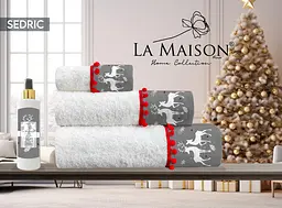 Подарунковий набір рушників з парфумами La Maison 30х50см+50х90см+70х140см pbe0049544