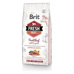 Сухий корм Brit Fresh Beef/Pumpkin Puppy Large 12 кг для цуценят великих і гігантських порід собак