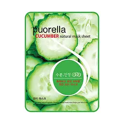 Тканинна маска з екстрактом огірка Puorella Cucumber Mask Sheet