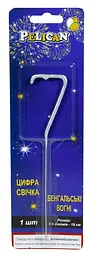 Бенгальська свічка-цифра 7 Pelican 860027 Срібло (2000990576835) shop (2000990576835)