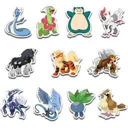 Стікерпак набір наклейок G-Toys Pokemon 45 шт. (SP PK 01) - мініатюра 5
