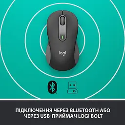 Бездротова миша Logitech Signature M650 L Wireless Mouse Graphite (910-006236) - мініатюра 5
