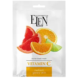 Тканинна маска для обличчя Elen Cosmetics Vitamin C 25 мл