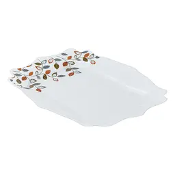 Столовий сервіз на 6 персон порцеляновий Leaf, білий TS Kitchen HP23405 - мініатюра 8