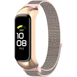 Ремінець-бампер DK для Samsung Galaxy Fit2 (R220) Nylon Sport Loop (rose gold / pink) - мініатюра 2