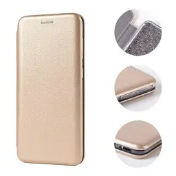 Чохол книжка Xiaomi Redmi 13 еко-шкіра Premium Case для смартфонів Золотистий - мініатюра 2