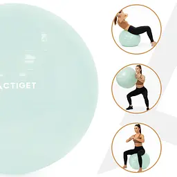 М'яч для фітнесу (фітбол) Actiget 65 см з насосом ACT0144 Mint - мініатюра 5