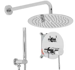 Душова система прихованого монтажу Rea Lungo Diamond chrome + BOX REA-P6963