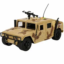 Дитяча Військова машинка Бронеавтомобіль Хаммер Hummer зі Звуком і Світом 1:16