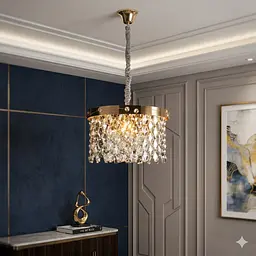 Кришталева люстра Splendid Ray L8588/400/5 (SGD) E14 на 5 ламп до 15 м2 золото - мініатюра 2