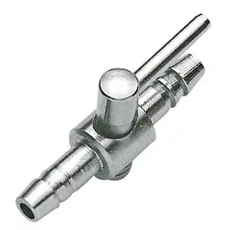 Кран на один вихід (метал) Hobby Metallic Air Valve 4/6 мм (63330)