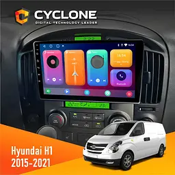 Штатна магнітола Hyundai H-1 2015-2021 Cyclone C9-001 2x32 CPL Cyclone (НФ-00004275)