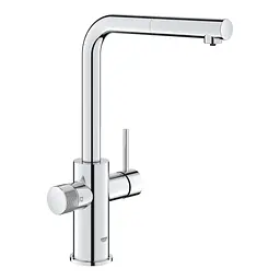 Змішувач для кухні з підключенням питної води з висувним виливом Grohe Blue Pure Minta 30601000 Хром