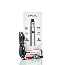 Електронна сигарета Вейп Smok Vape Pen V2 1600 mAh Kit Silver (sn1097) - мініатюра 3