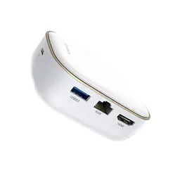 Мультипортовий адаптер USB Хаб Baseus Multi-Functional Charger Type-C CAHUB-AU02 White - мініатюра 3
