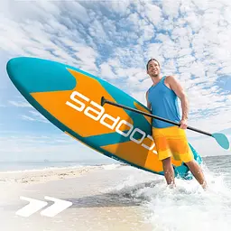 Надувний сапборд Scoopes Velo 112754, 350 см, SUP-дошка для плавання, турингу, серфінгу та риболовлі, з веслом 2 в 1 і сидінням - мініатюра 4