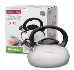 Чайник із свистком Kamille KM-0689 2.5 л - мініатюра 5