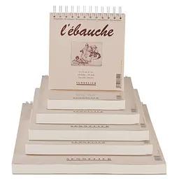Блокнот на спіралі для ескізів та нарисів Ebauche Sennelier, 130 аркушів, 90 г/м, 21x29,7 см - мініатюра 2