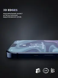 Захисне скло для Apple iPhone 11 Pro Max/Xs Max, Supreme Black Icon, повноекранне загартоване скло 9H, 3D, протиударне, ультратонке, глянцеве, з олеофобним і жировідштовхуючим покриттям, з сіточкою на динамік, преміум, ArmorStandart (ARM59207) - мініатюра 9