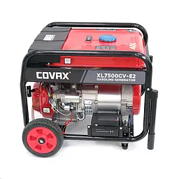 Генератор бензиновий COVAX XL7500CV-E2, 5.0kW, однофазний 220V, 50Hz, DC12V, 13HP, Electric Starter, tank 25L, 690x535x555mm - мініатюра 3