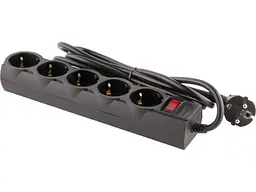 Мережевий фільтр-подовжувач Logicpower LP-X5 Premium Black 5 м (9585) - мініатюра 4