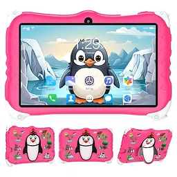 Дитячий планшет Meijiahui K1 Android-15 Penguin / Планшет 7" 6GB / 128GB / Дитячий планшетний ПК з екраном 7 дюймів Рожевий - мініатюра 3