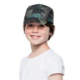 Кепка дитяча Buff Kids Pack Cap stony green Темно-зелений - мініатюра 3