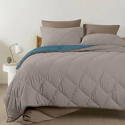 Покривало стьобане двостороннє Cosas Ocean Sand 110х140 см (Blanket_68Sky_84Quartz_kt_15Espresso_110x140) - мініатюра 8