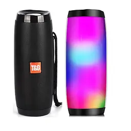 Bluetooth колонка вологостійка TG-157 Pulse з різнокольоровим підсвічуванням - портативна Bluetooth-колонка T&G TG-157 для дому - мініатюра 6