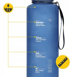Пляшка для води 4FIZJO спортивна 1000 мл Blue (P-5905973403771) - мініатюра 2