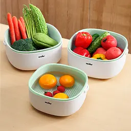 Друшляк двошаровий МВМ My Home білий/зелений (KP-03 M WHITE/GREEN) - мініатюра 8