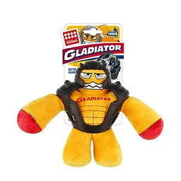 Іграшка для Собак Gigwi Gladiator в Гумовою Бронею з пищалкою Жовтий 20 см - мініатюра 8