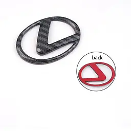 Емблема керма LEXUS карбон 64х46мм пластик (на скотчі) - мініатюра 2