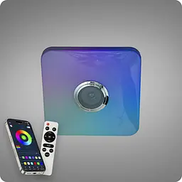 Люстра світлодіодна 517 Dlight RGB з пультом і колонкою 45Вт Білий (02173) - мініатюра 5