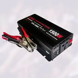 Автомобільний інвертор-перетворювач напруги 12 V-220 V з чистою синусоїдою для котла, насоса та холодильника 1500 W UKC NFA 1500D 12 V-220 V 1500 Вт