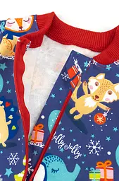 Трикотажний чоловічок з начосом та різдвяним малюнком Christmas toys
