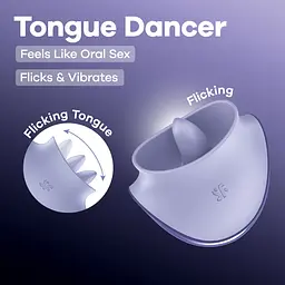 Вибратор Satisfyer Tongue Dancer с язычком для клитора - миниатюра 2