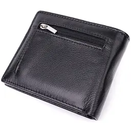 Чоловічий шкіряний портмоне ST Leather 11,5х9,5х1,5 см acs0028307 - мініатюра 2