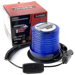 Маячок Проблисковий Мигалка 12-24V 30 LED 2835 SMD Синя (EL 101 502)