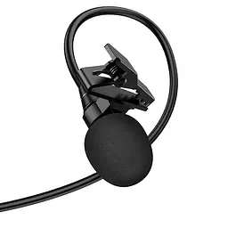 Мікрофон петличний L14 Lightning (2m) Black Hoco teh0029545 - мініатюра 3