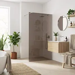 Душова стінка Rea Flexi 90x195 brown chrome KPL-K99073 - мініатюра 4
