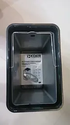 Відро для сміття сенсорне прямокутне Koer TC-020408-02 8 л нержавіюча сталь KR5588, Нержавіюча сталь - мініатюра 3