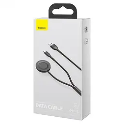 Кабель Baseus Cafule Cable USB to Type-С + Watch for Huawei Mobile Phone&Watch 5A 1.5m CA1T2-G1 Black-Grey - мініатюра 2