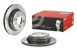 Диск гальмівний вентильований Bmw 3, X1, 1 03-15р Brembo (09.B338.21) - мініатюра 2